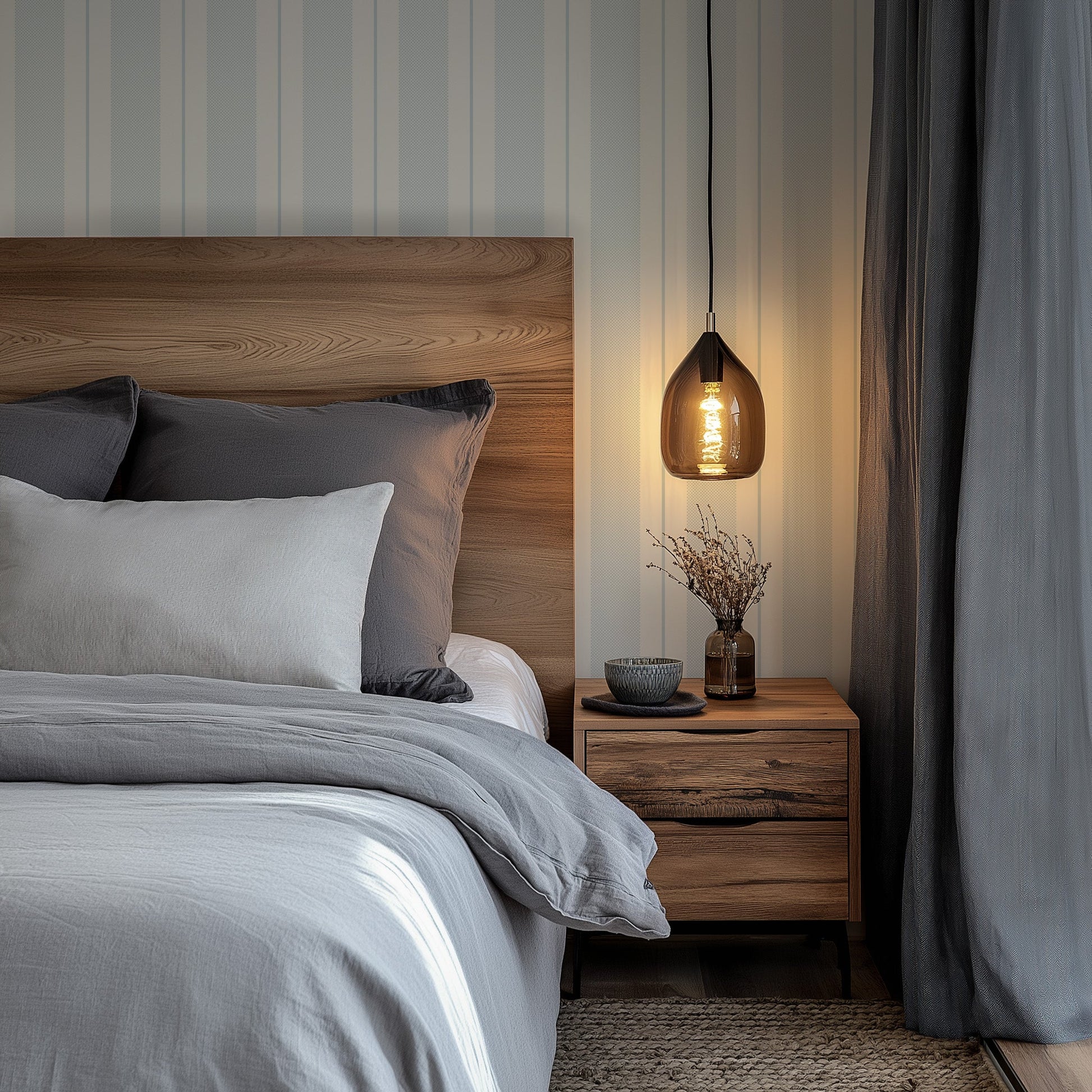 Remington Bold Stripe Wallpaper by Hufton Studio - Loomwell Home Goods