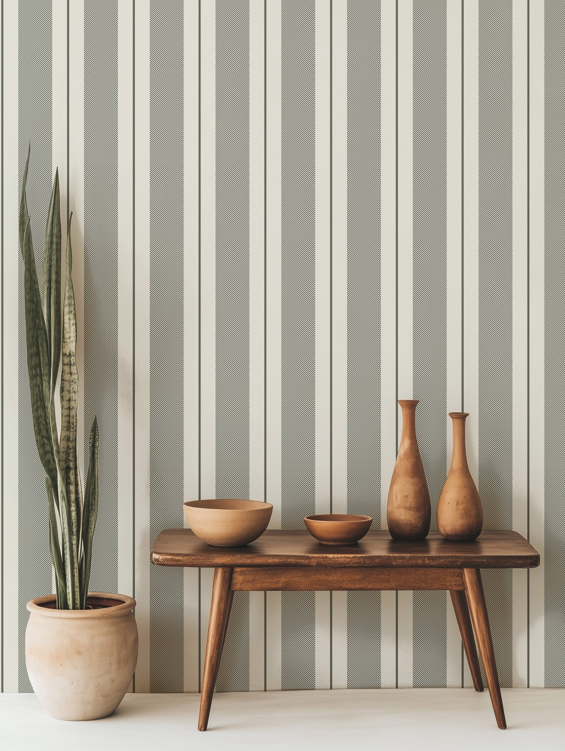 Remington Bold Stripe Wallpaper by Hufton Studio - Loomwell Home Goods