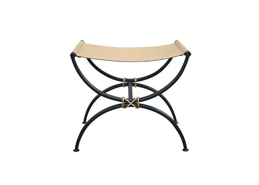 Chloe Leather Stool - Ave Home