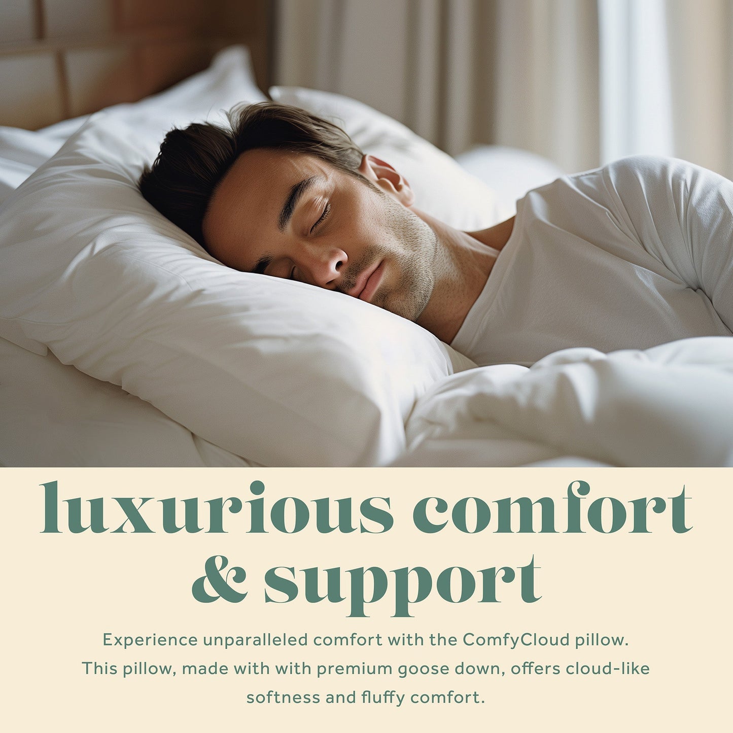 ComfyCloud Luxury Pure Down Pillow