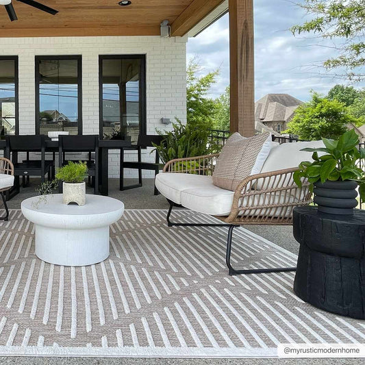 Anah Cream Outdoor Rug - Boutique Rugs