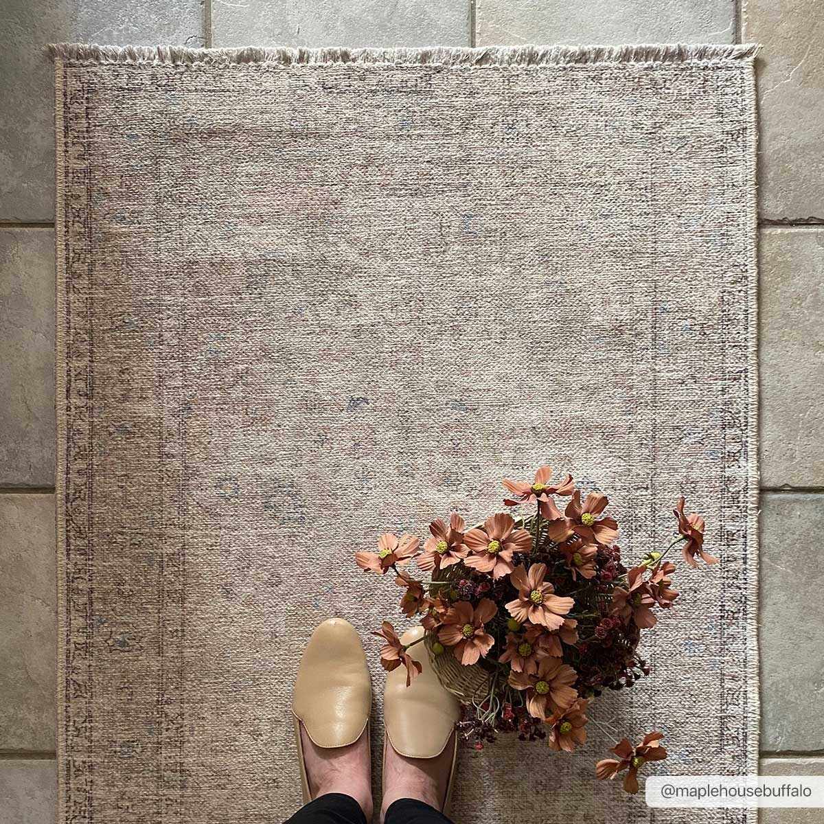 Cream Holi-2301 Washable Area Rug - 2’7’’x10’ Runner - Boutique Rugs