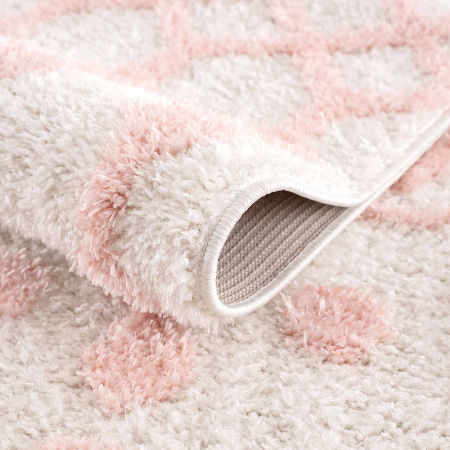 Darva Pink Plush Area Carpet - Boutique Rugs