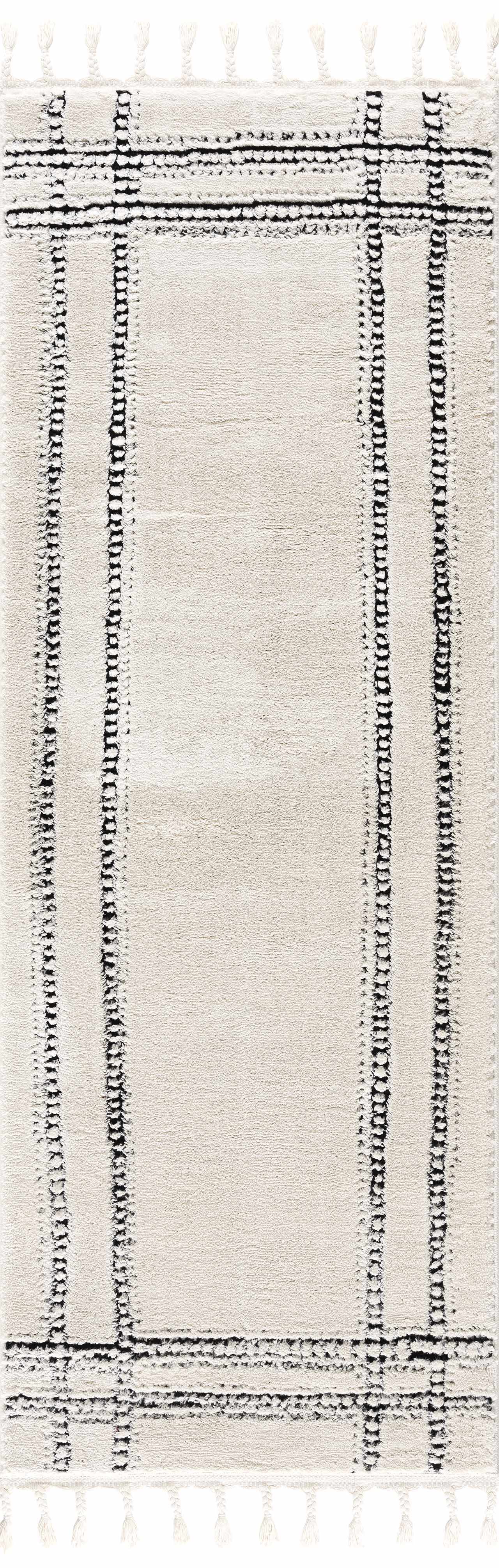 Ryuu Black & White Area Rug - Boutique Rugs