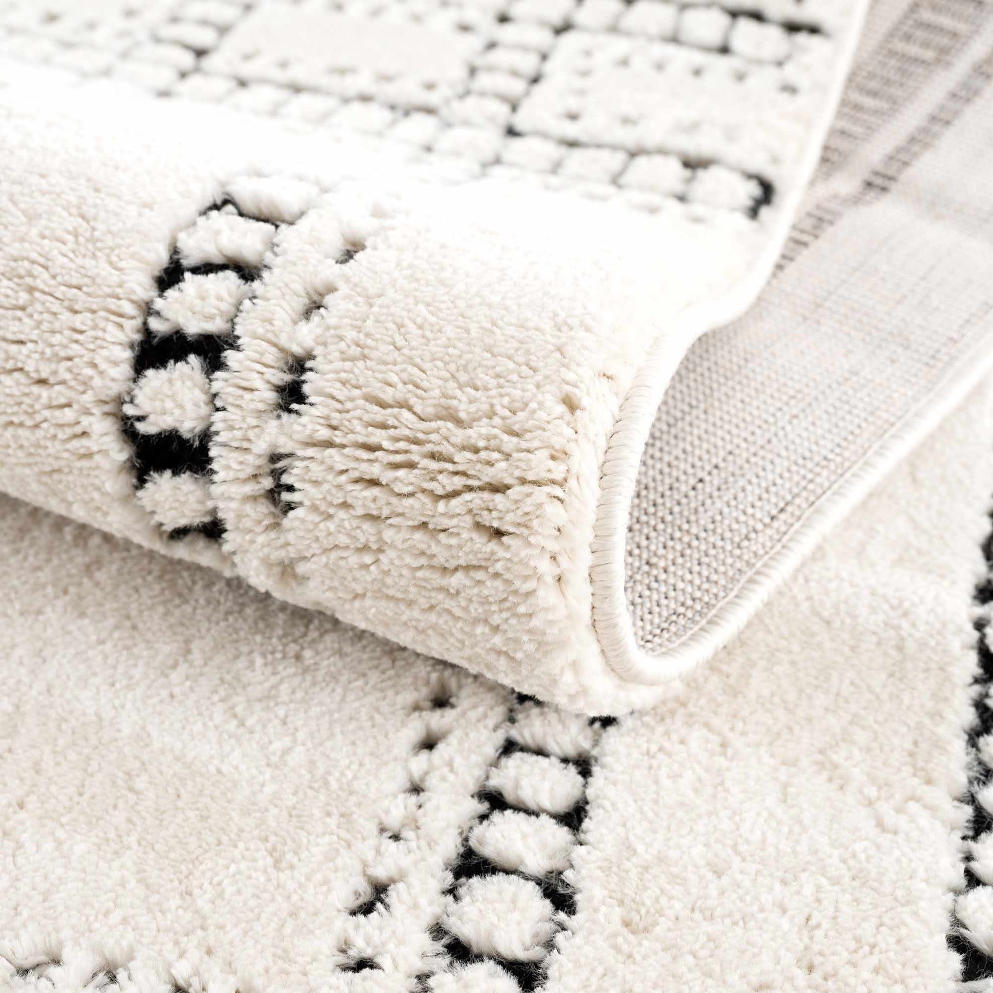 Ryuu Black & White Area Rug - Boutique Rugs