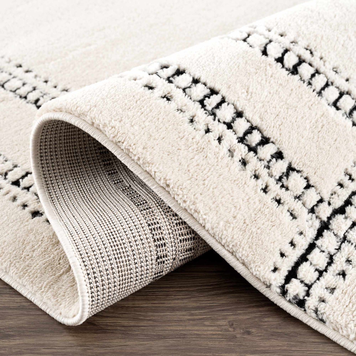 Ryuu Black & White Area Rug - Boutique Rugs