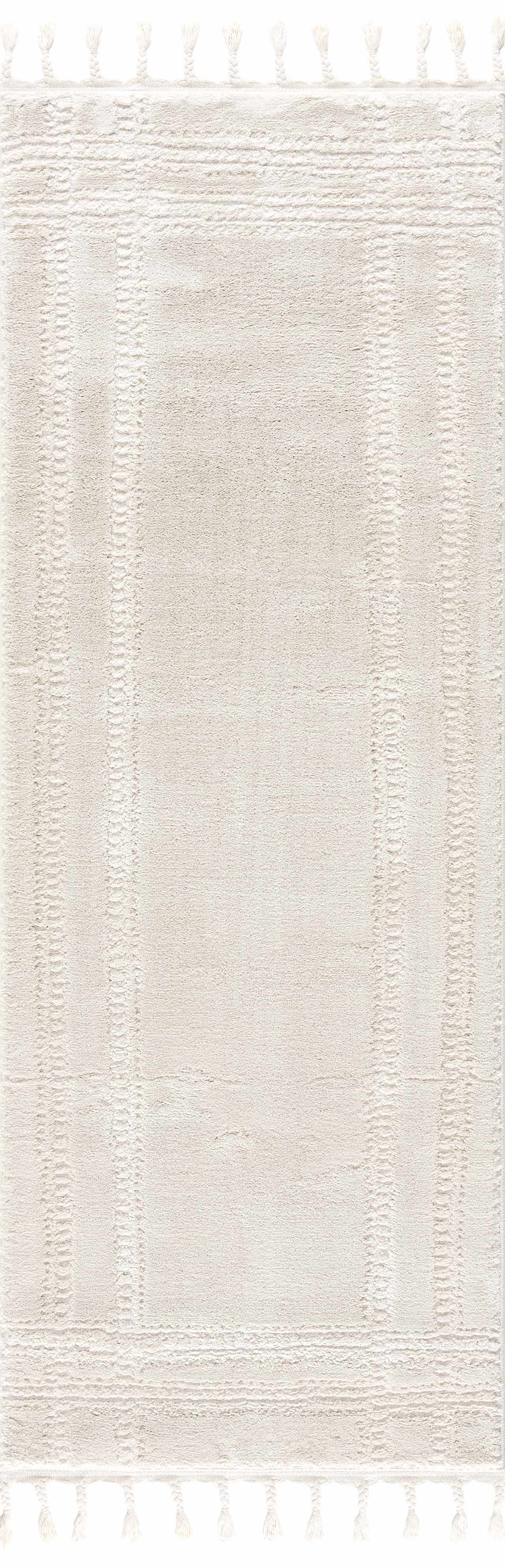 Ryuu Ivory Carved Area Rug - Boutique Rugs