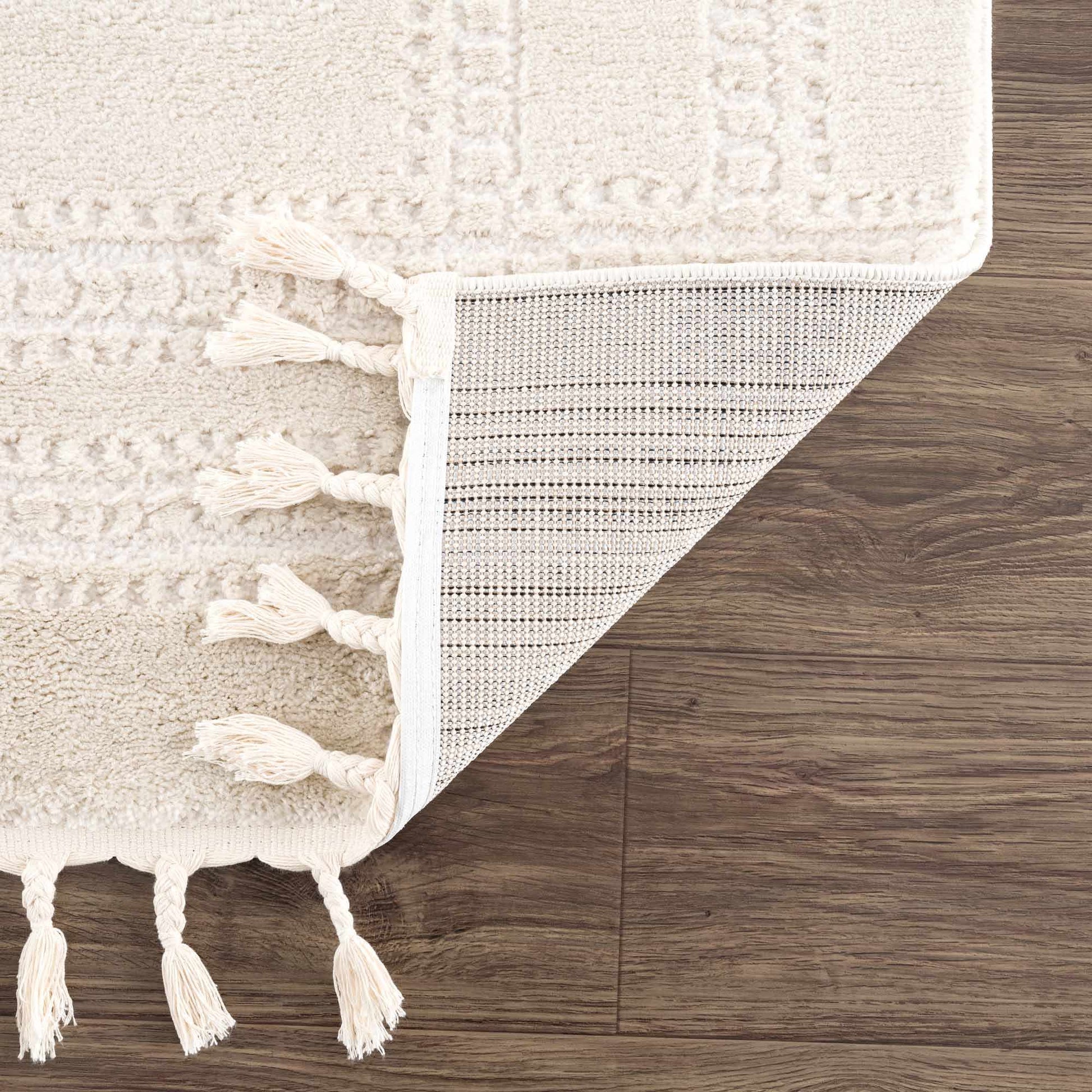 Ryuu Ivory Carved Area Rug - Boutique Rugs