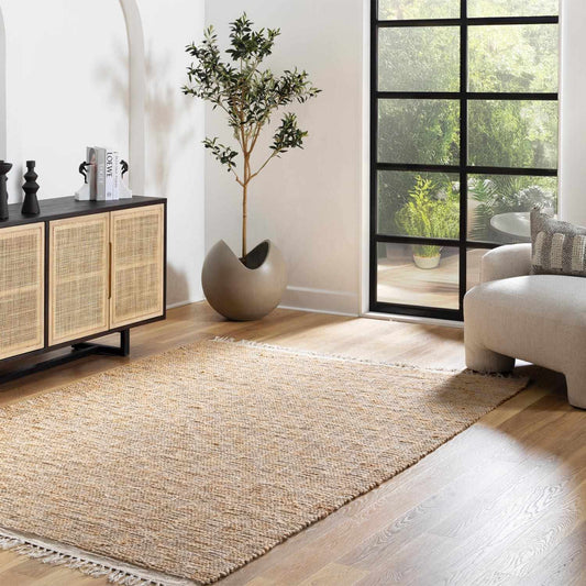 Ionut Checkered Jute Rug - Boutique Rugs