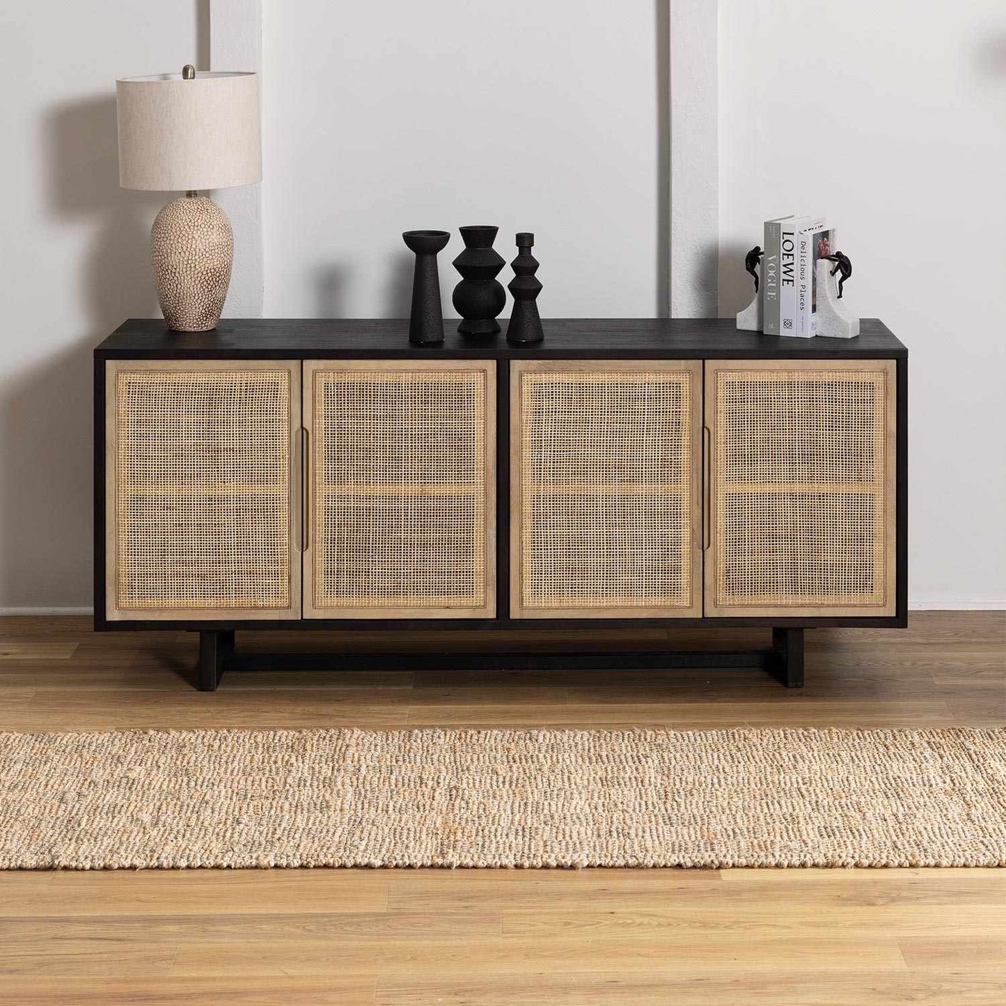 Ionut Checkered Jute Rug - Boutique Rugs