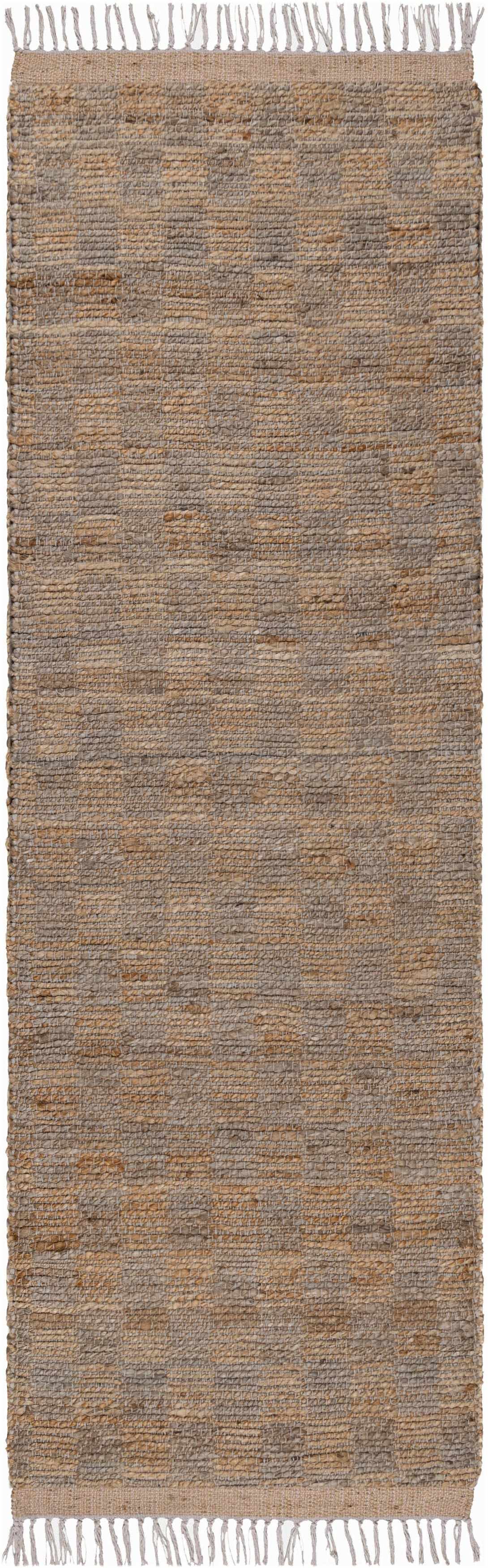 Ionut Checkered Jute Rug - Boutique Rugs