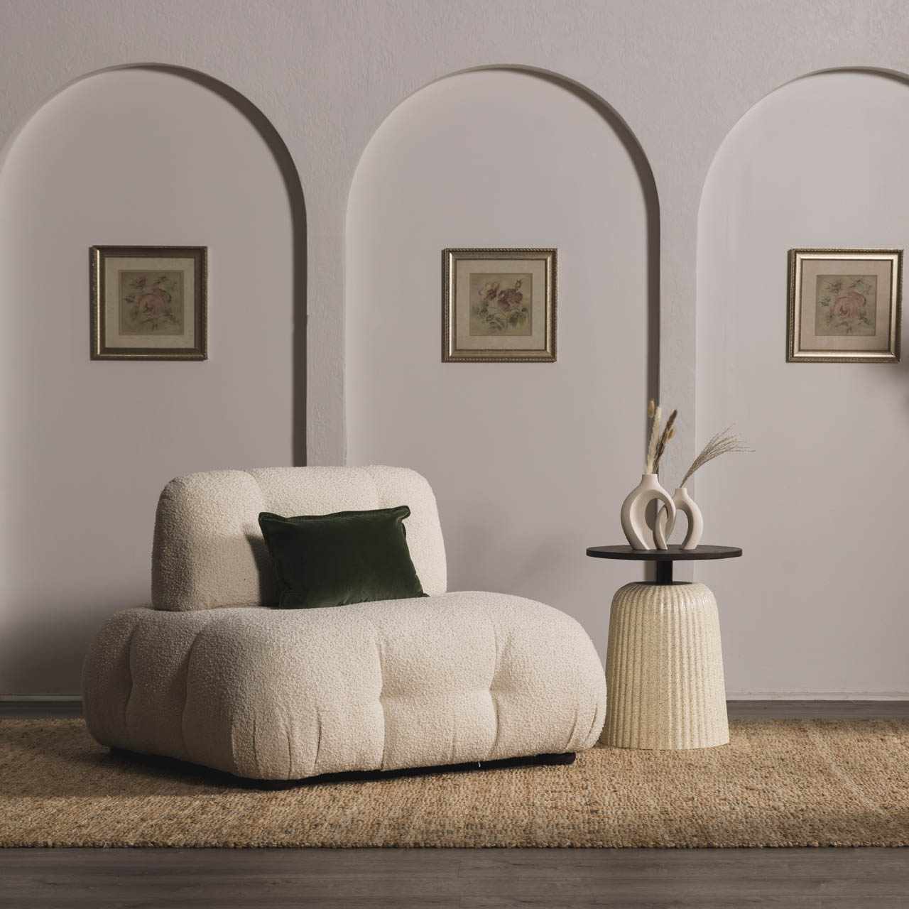 Ionut Checkered Jute Rug - Boutique Rugs