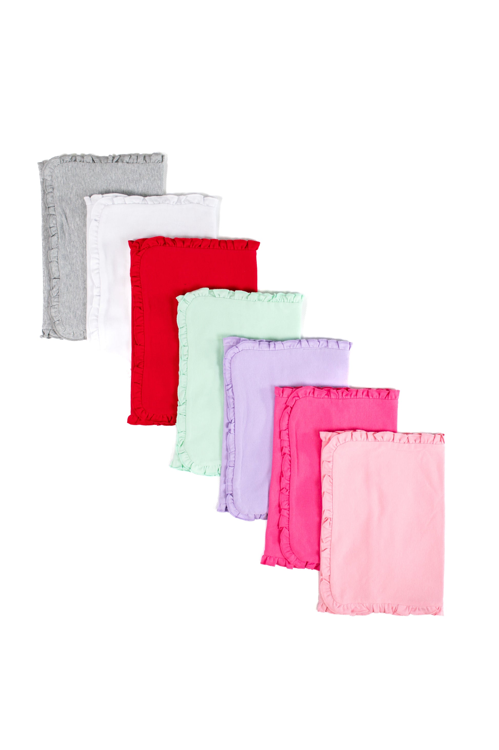 Ruffle Burp Cloths - ARB Blanks