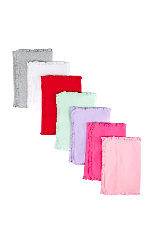 Ruffle Burp Cloths - ARB Blanks