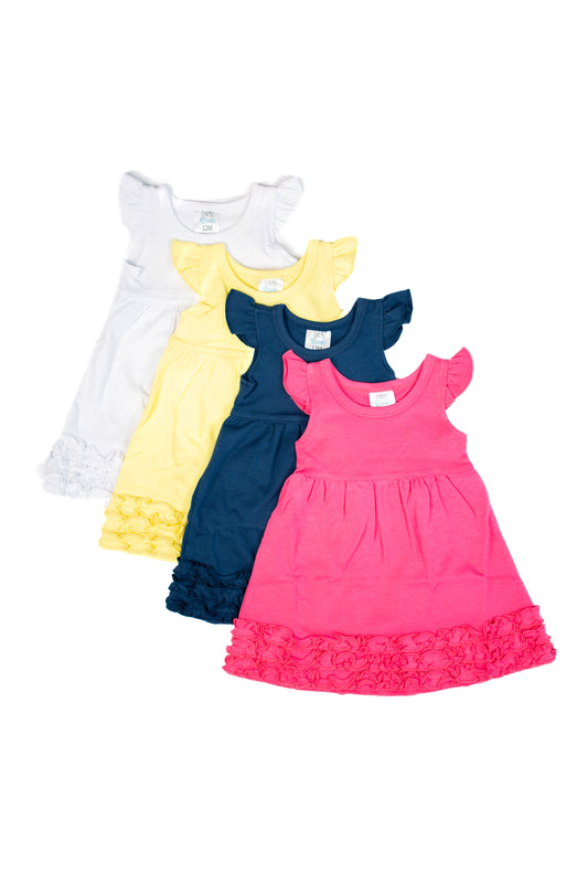 Girl’s Angel Sleeve Empire Waist Dress - ARB Blanks