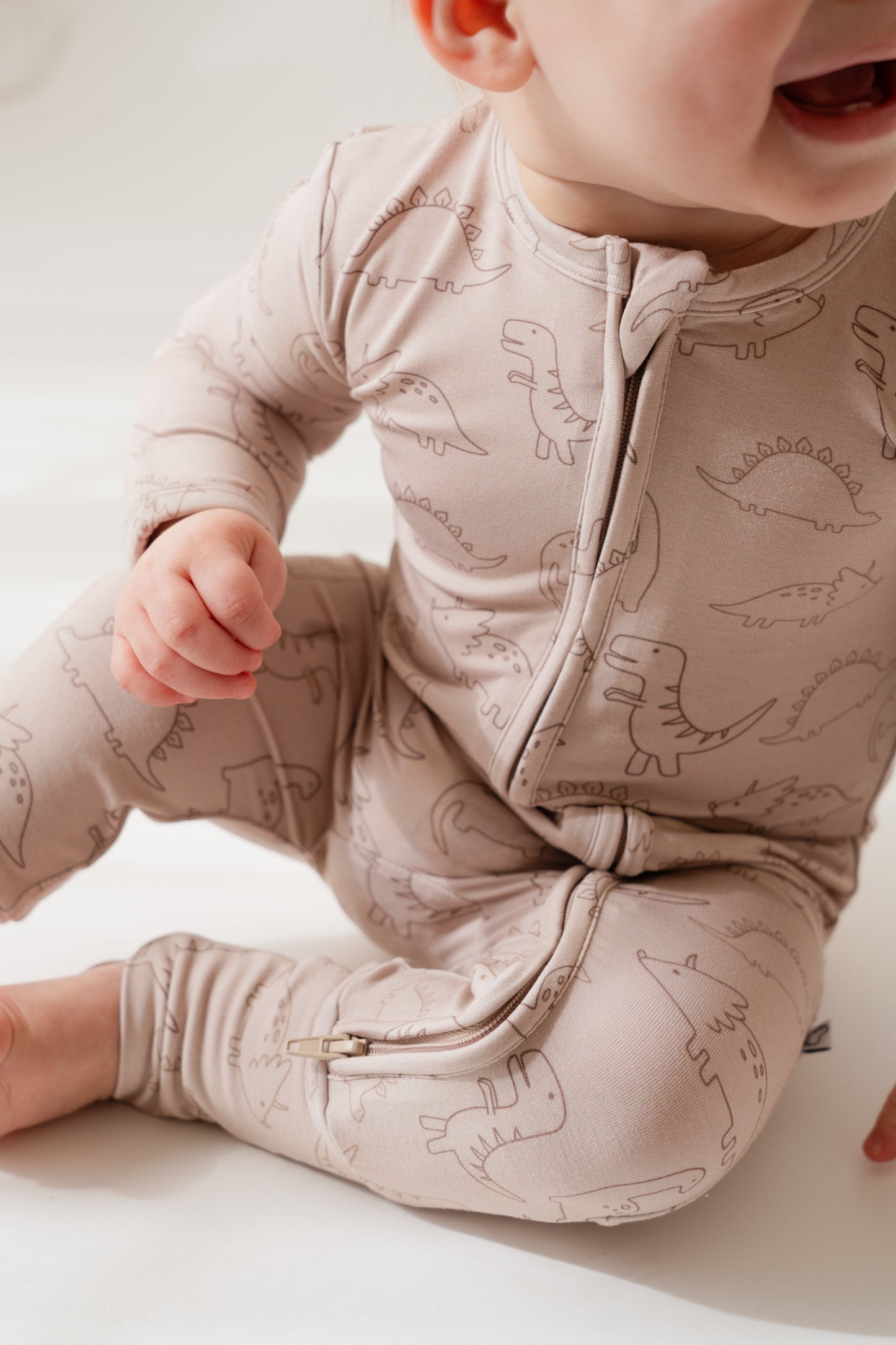 Dinosaur | Bamboo Zip Romper