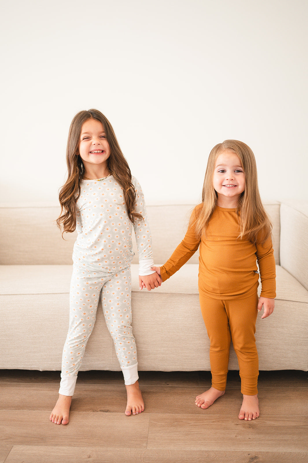 Two-Piece Pajama Set - Blue Daisy - Harp Angel Boutique