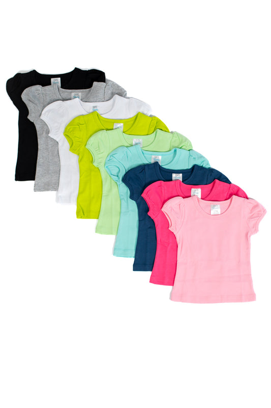 Girl’s Short Sleeve Puff Shirts - ARB Blanks