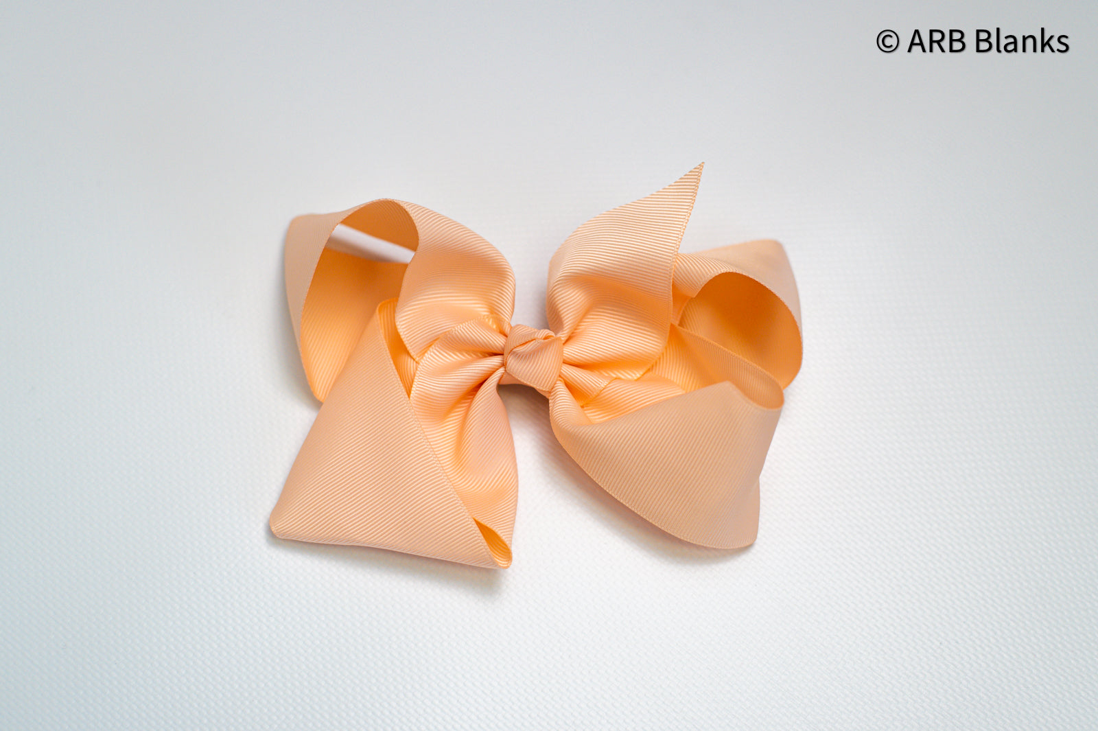 Solid Hair Bows - Peach (New!) / 6’’ - ARB Blanks