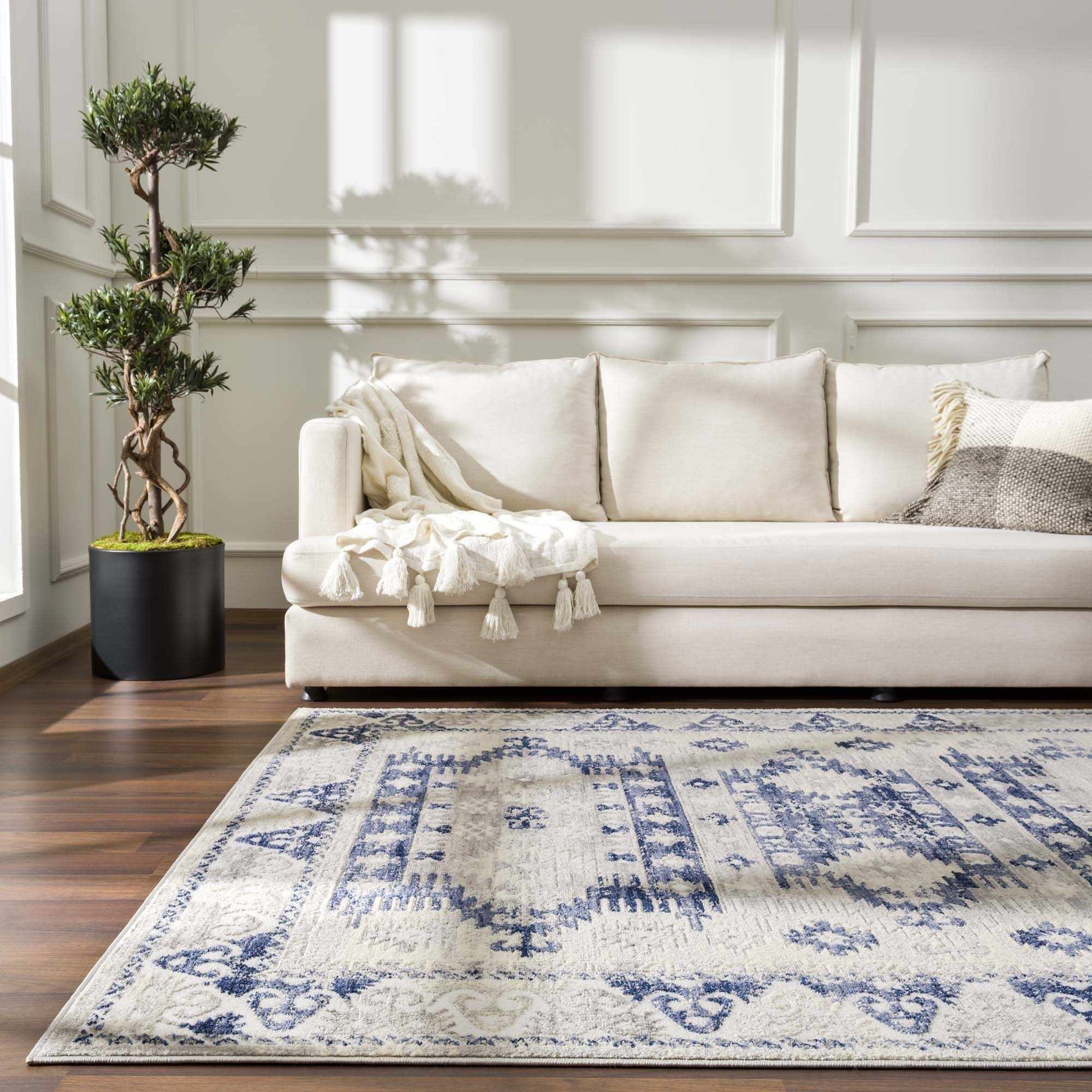 Bindi Navy Area Rug - Boutique Rugs