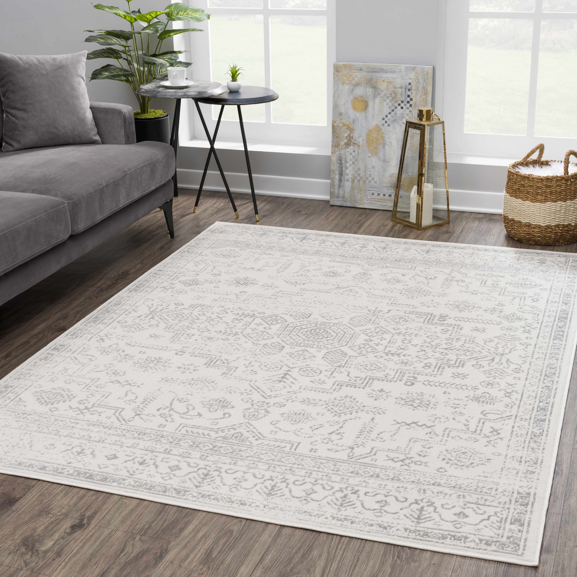 Tigried Ivory & Gray 2323 Area Rug - Clearance - Boutique Rugs