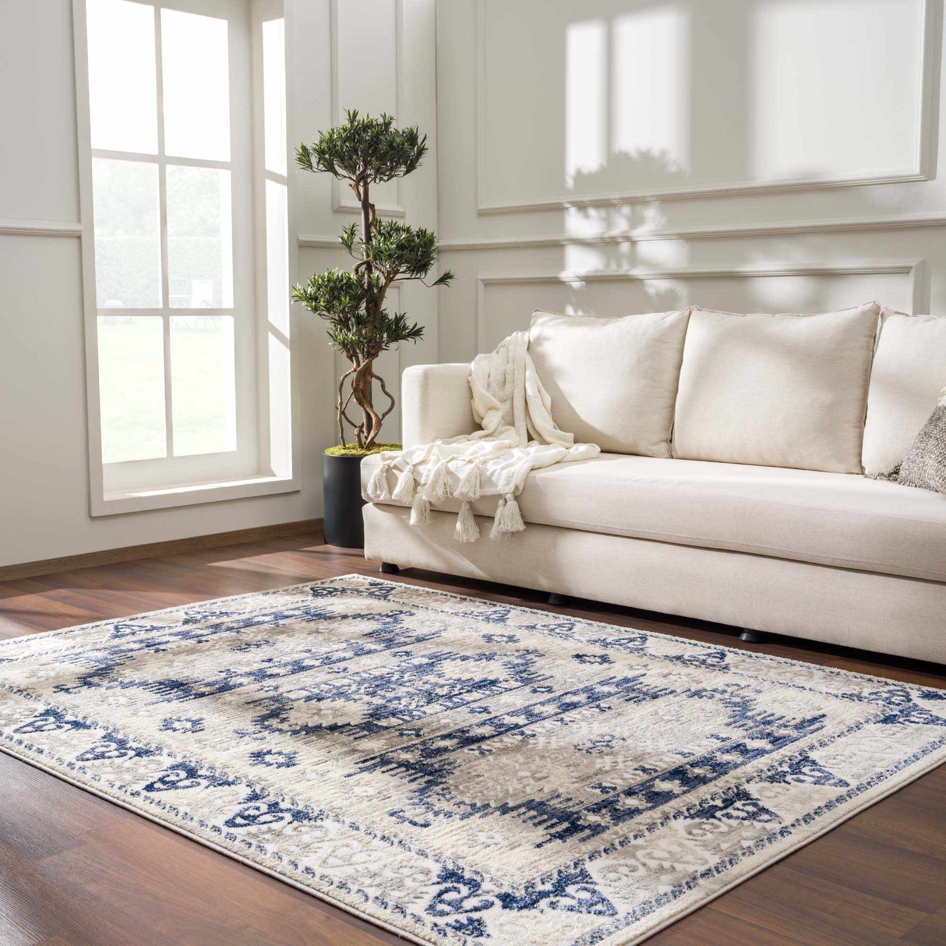 Bindi Navy Area Rug - Boutique Rugs