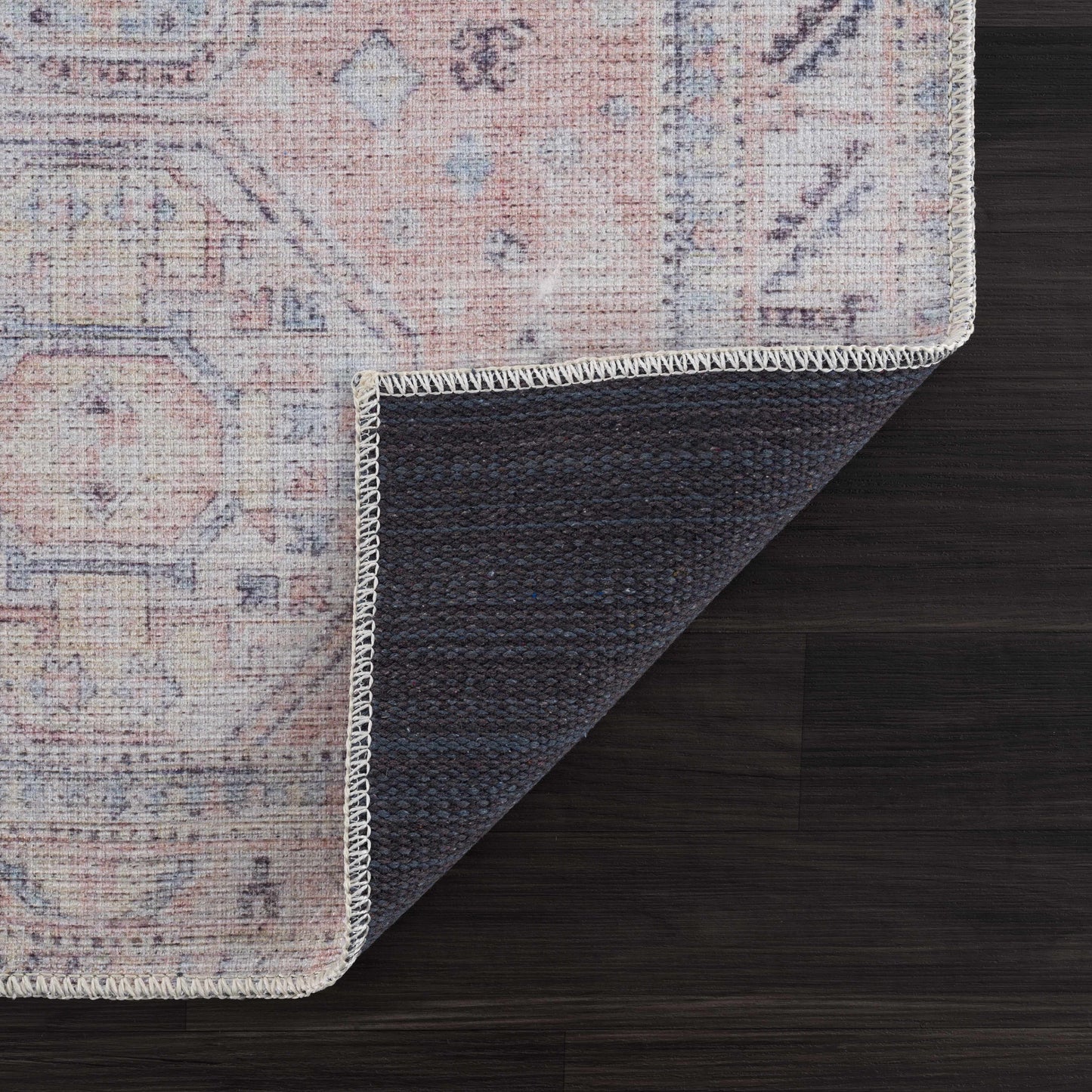 Morcott Peach Washable Area Rug - Boutique Rugs
