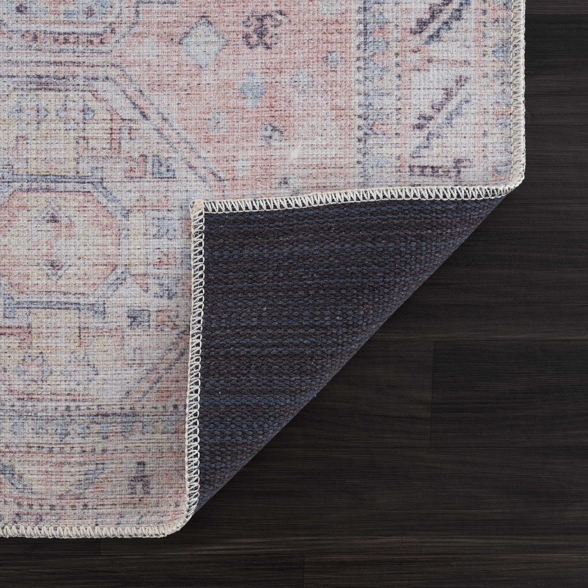 Morcott Peach Washable Area Rug - Boutique Rugs