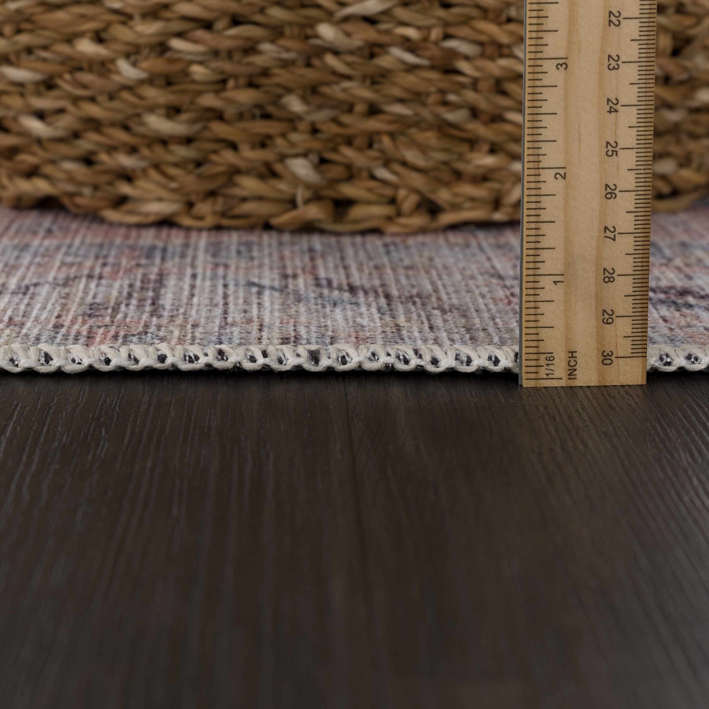 Morcott Peach Washable Area Rug - Boutique Rugs