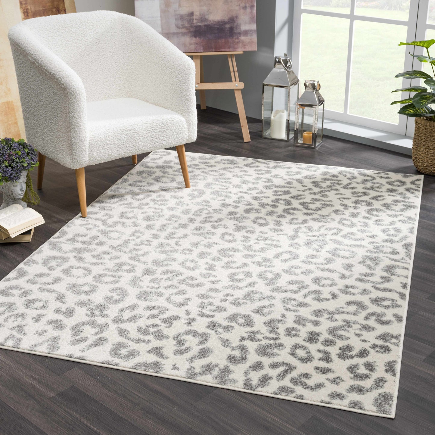 Marash Leopard Print KMRSH-4612 Area Rug - Clearance - Boutique Rugs