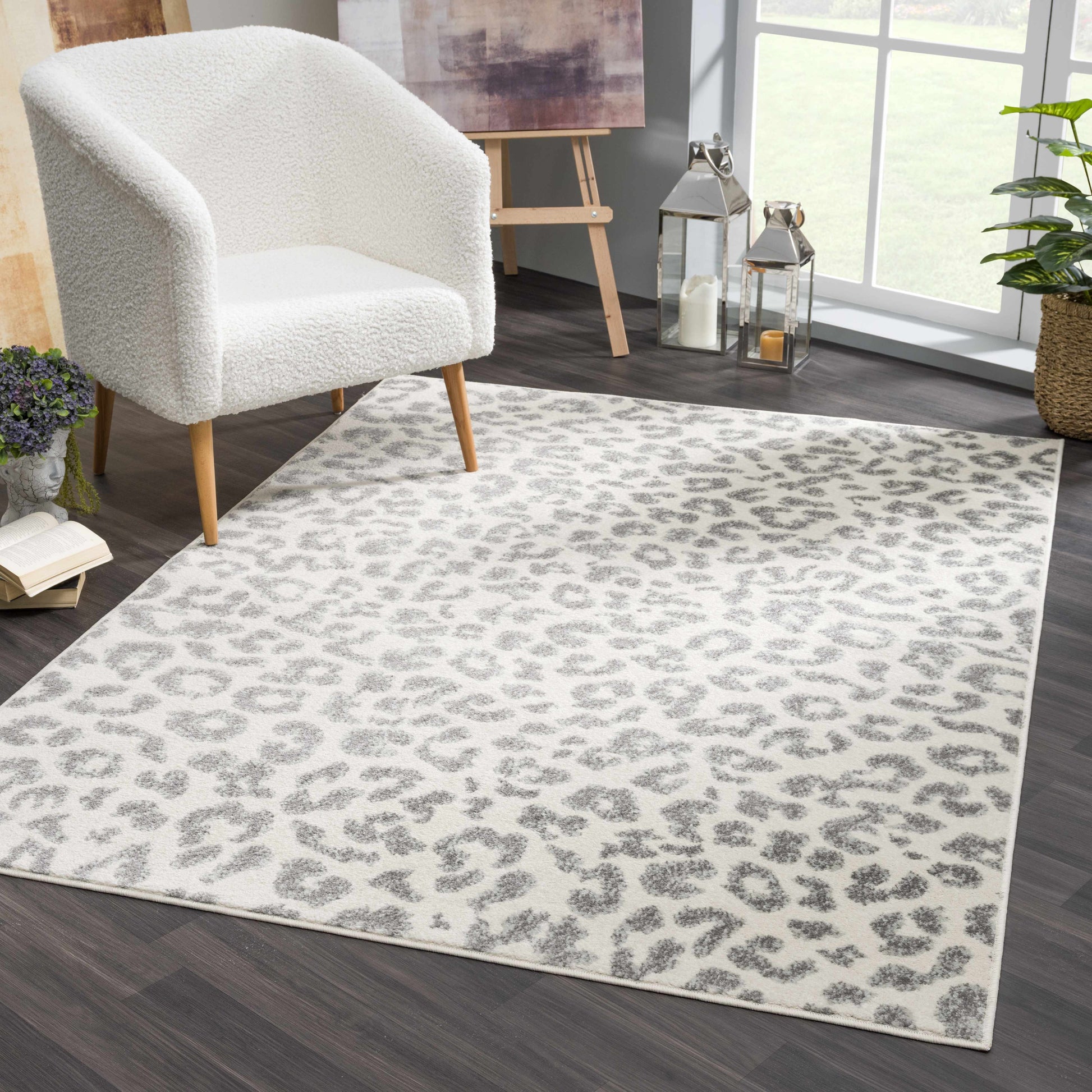Marash Leopard Print KMRSH-4612 Area Rug - Clearance - Boutique Rugs