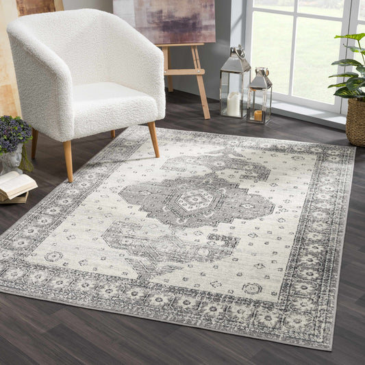 Marash 4605 Gray Area Carpet - Clearance - Boutique Rugs
