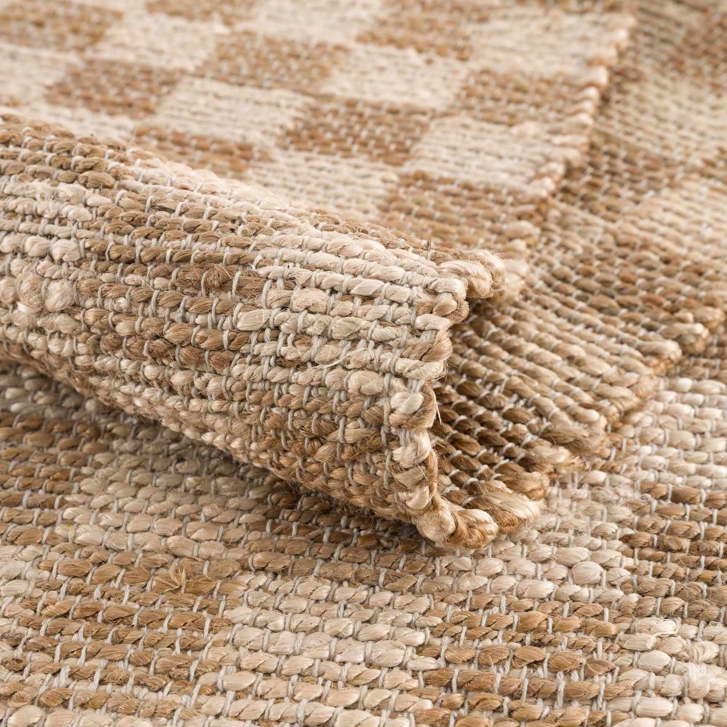 Ionut Checkered Jute Rug