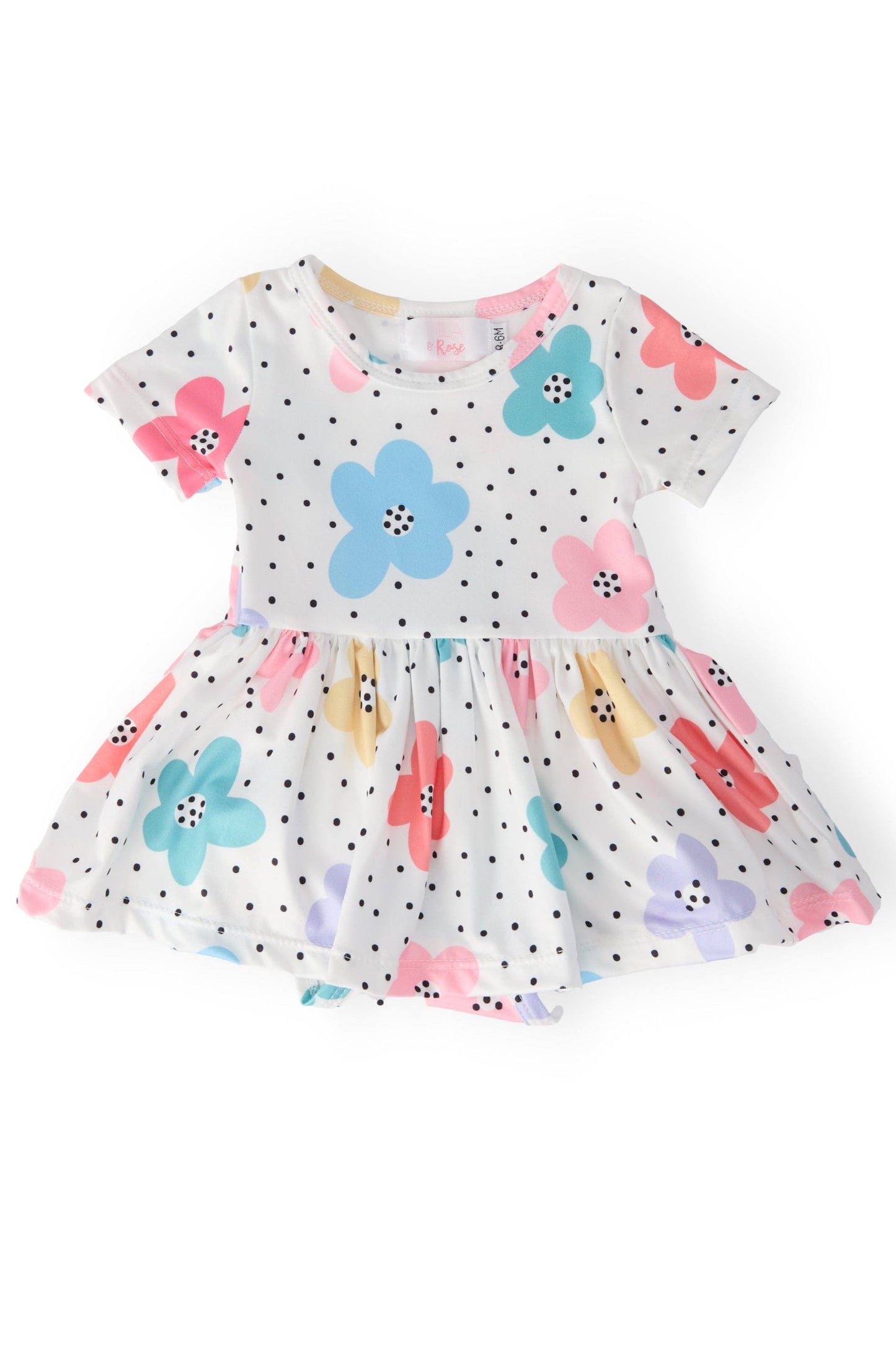 Dots & Daisies Floral Twirl Bodysuit - Mila & Rose ®