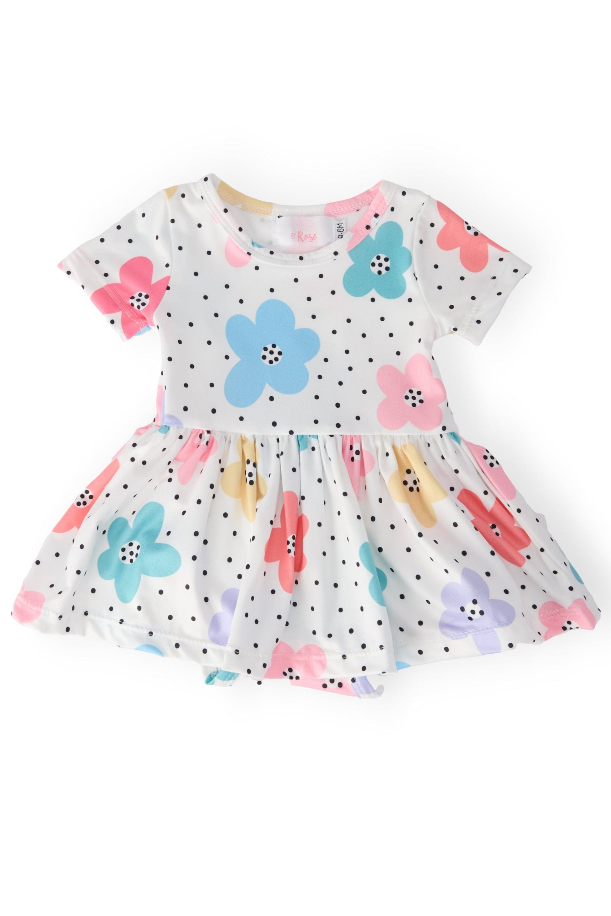 Dots & Daisies Floral Twirl Bodysuit - Mila & Rose ®