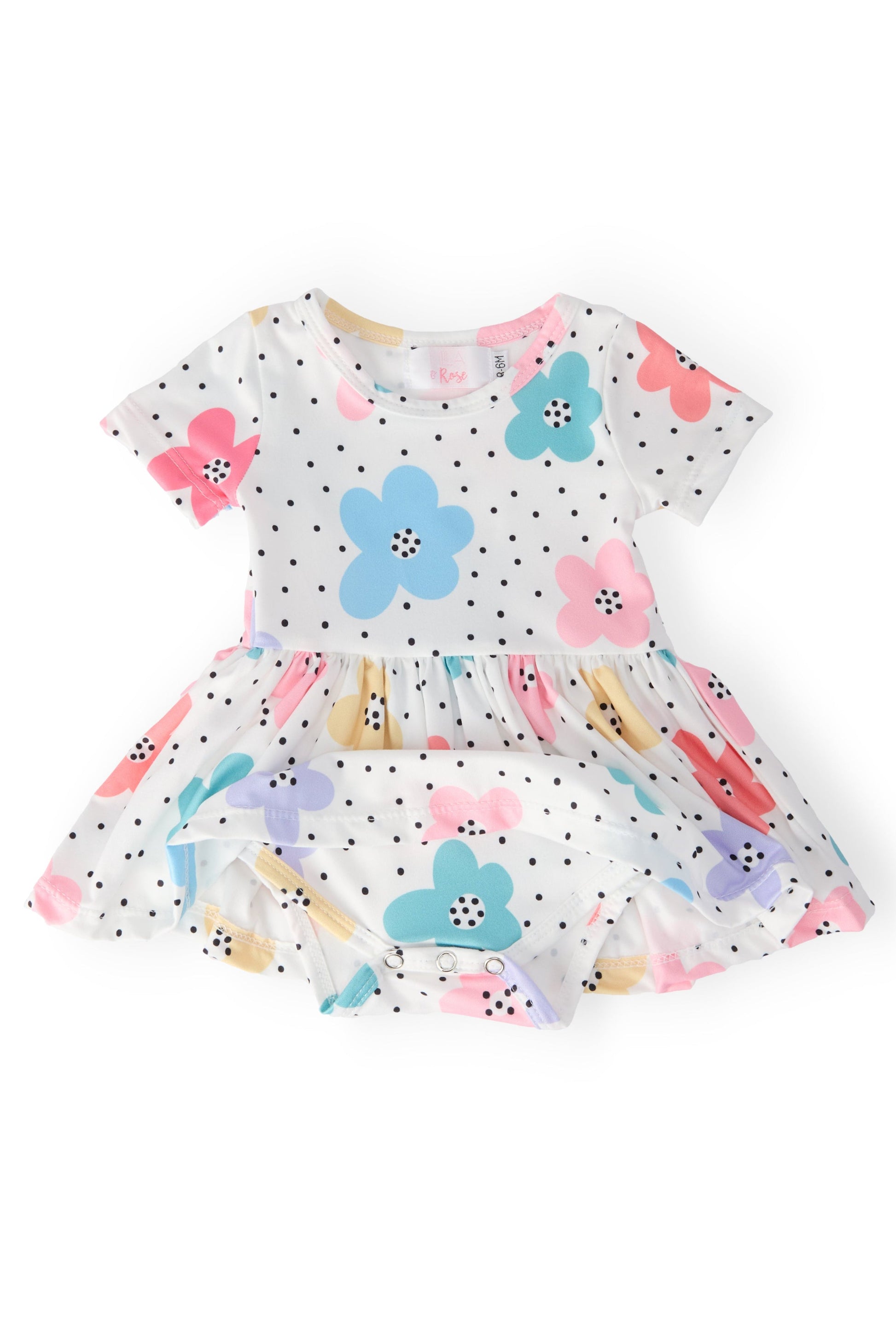 Dots & Daisies Floral Twirl Bodysuit - Mila & Rose ®