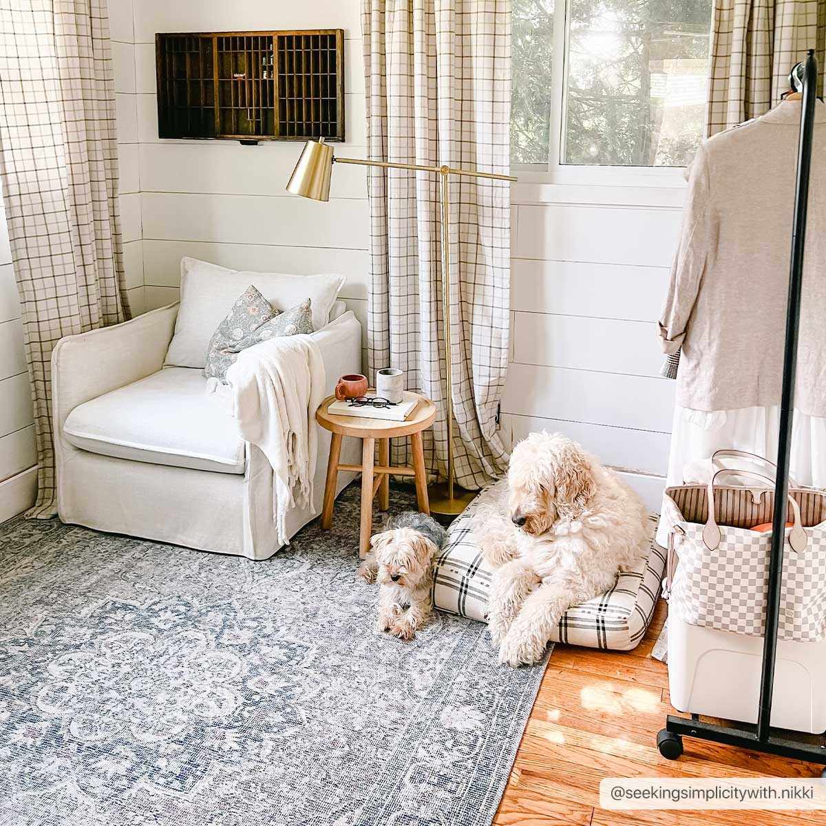 Dusty Sage Washable Persian Rug - Boutique Rugs