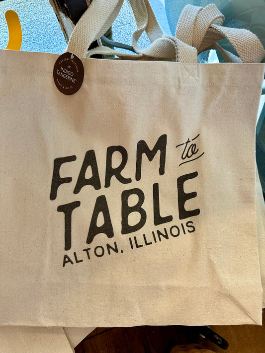 Farm to Table - Alton Illinois - Canvas Tote Bag