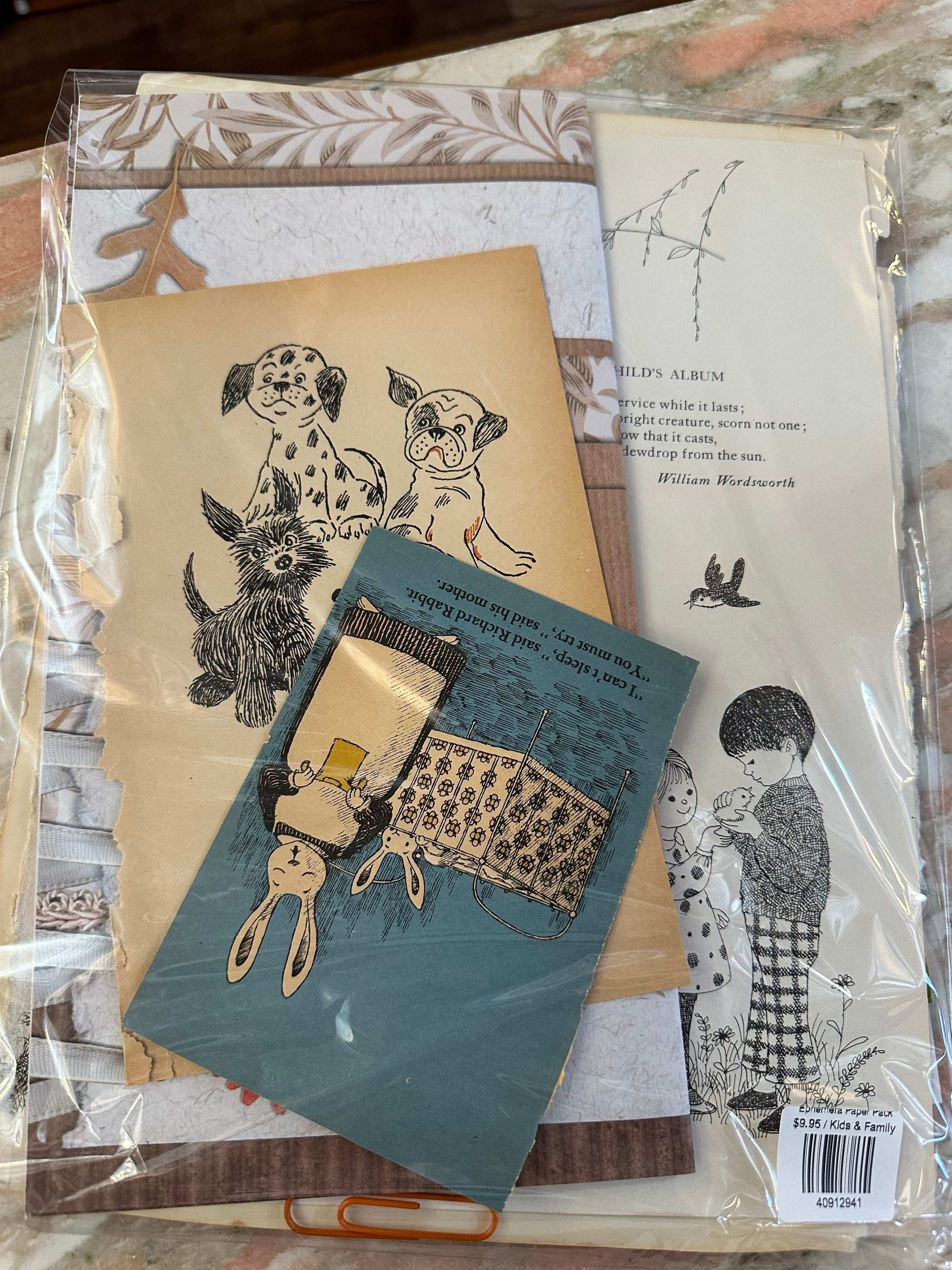 Ephemera Paper Pack - choose your theme