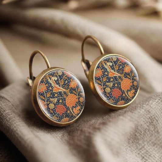 Hermosos aretes vintage de otoño