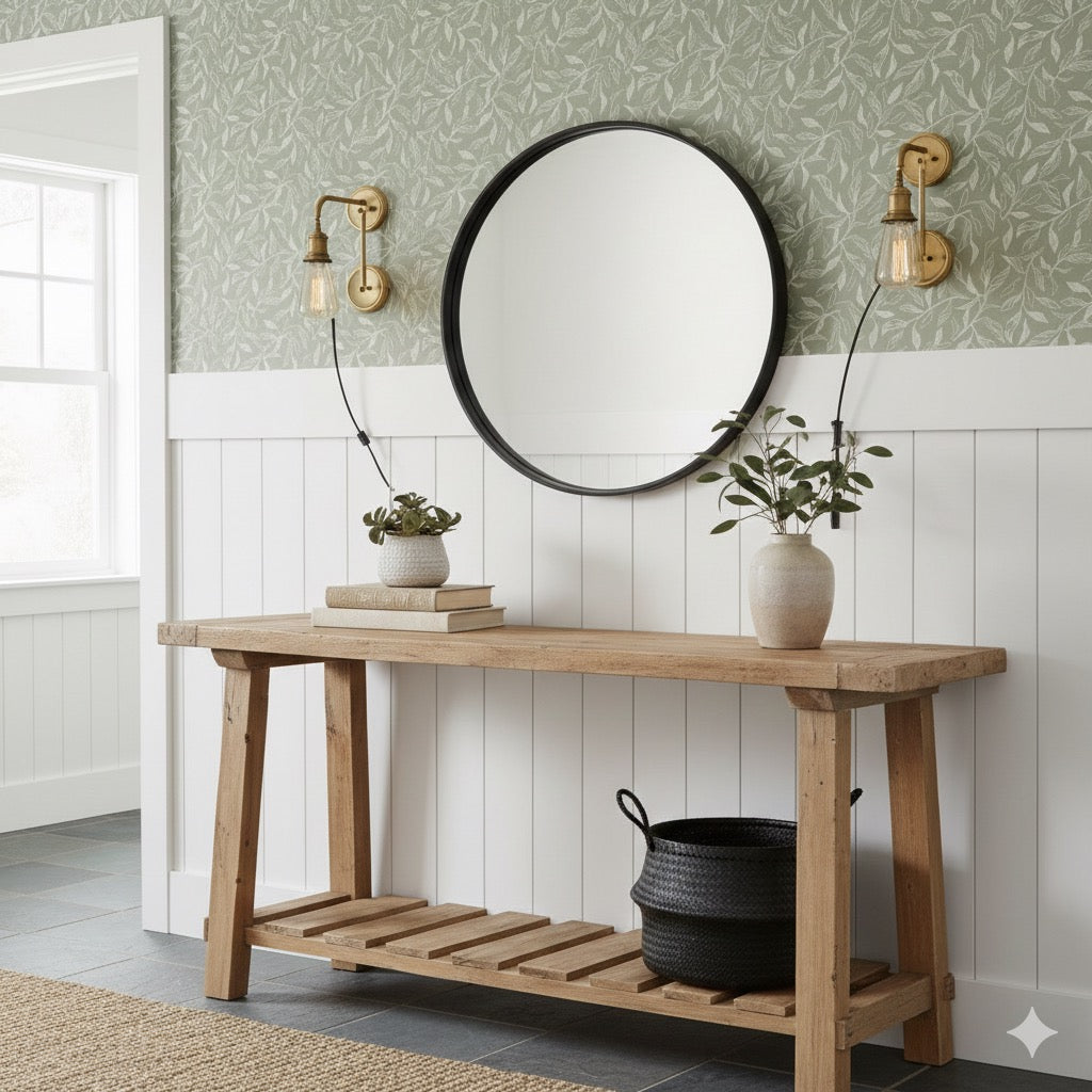 Swift Subtle Leaves Wallpaper by Aubrey Fairchild - Loomwell Home Goods