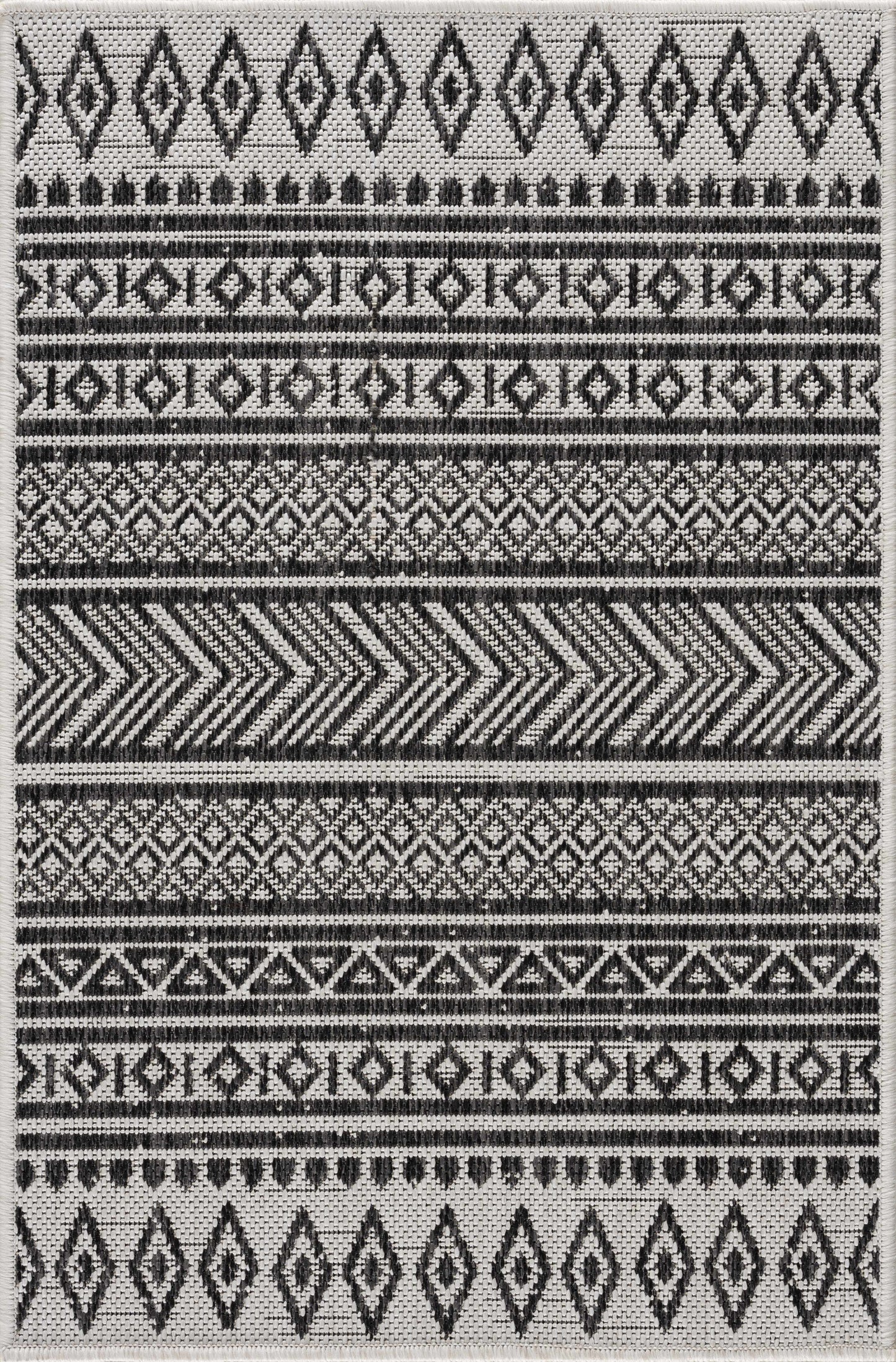 Imboden Black&White Outdoor Rug