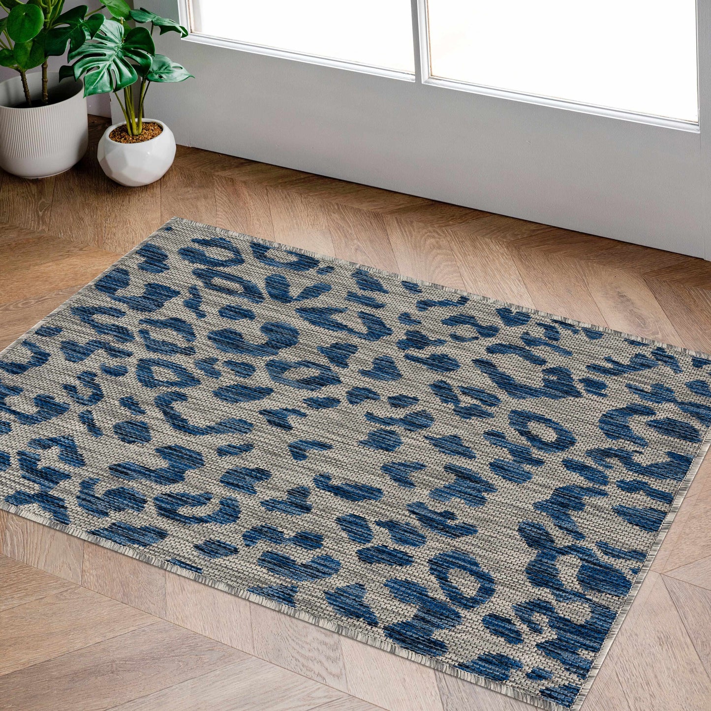 Tapis de performance bleu léopard de Skipsea