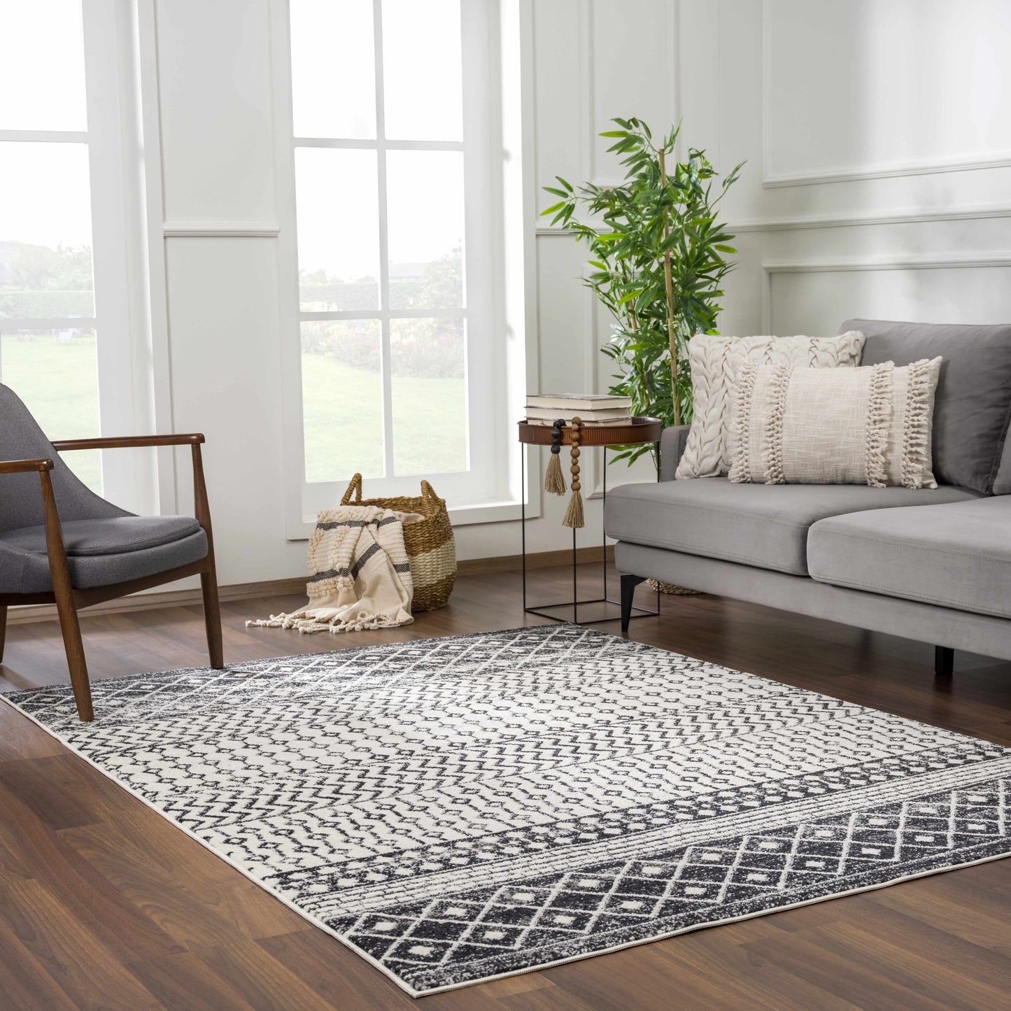 Constantin Black & White All Over Rug