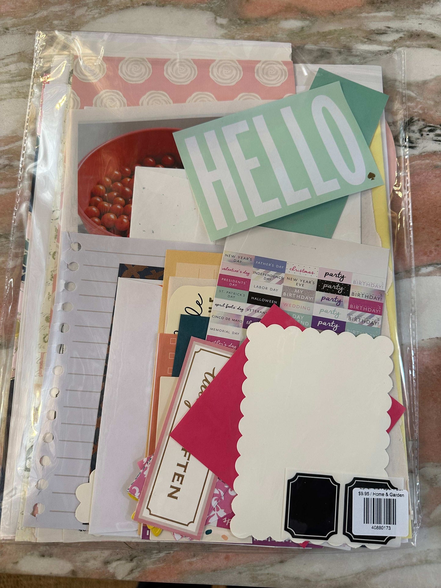 Ephemera Paper Pack - choose your theme