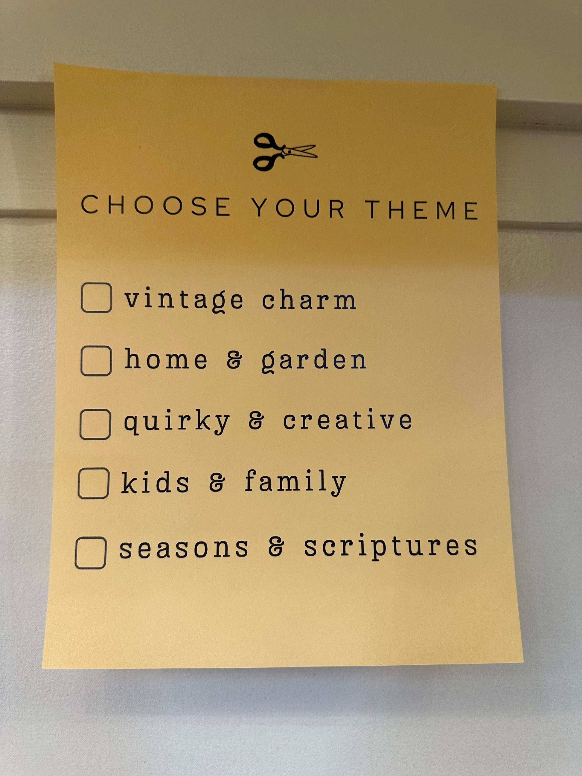 Ephemera Paper Pack - choose your theme