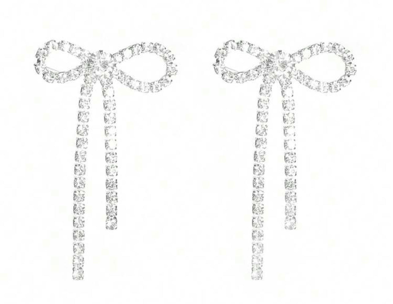 Adorable Crystal Bow Earrings