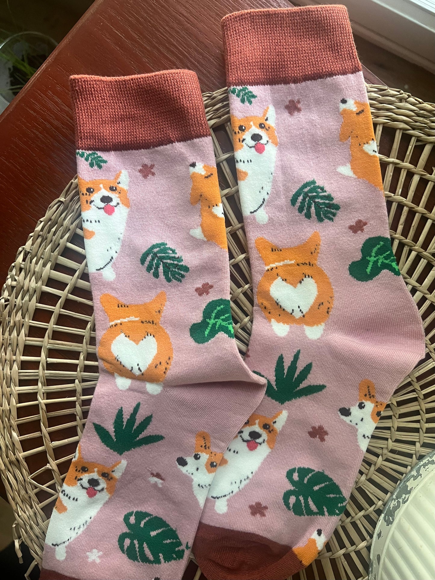 Adorables chaussettes Corgi