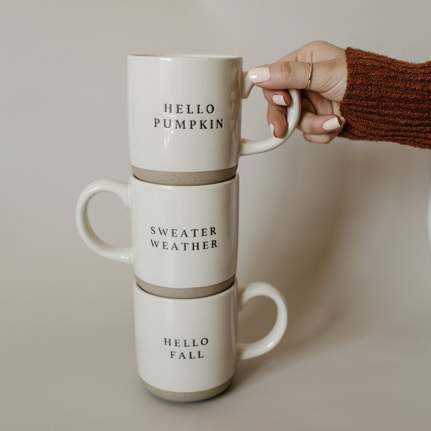 Tasse à café en grès pour temps de pull