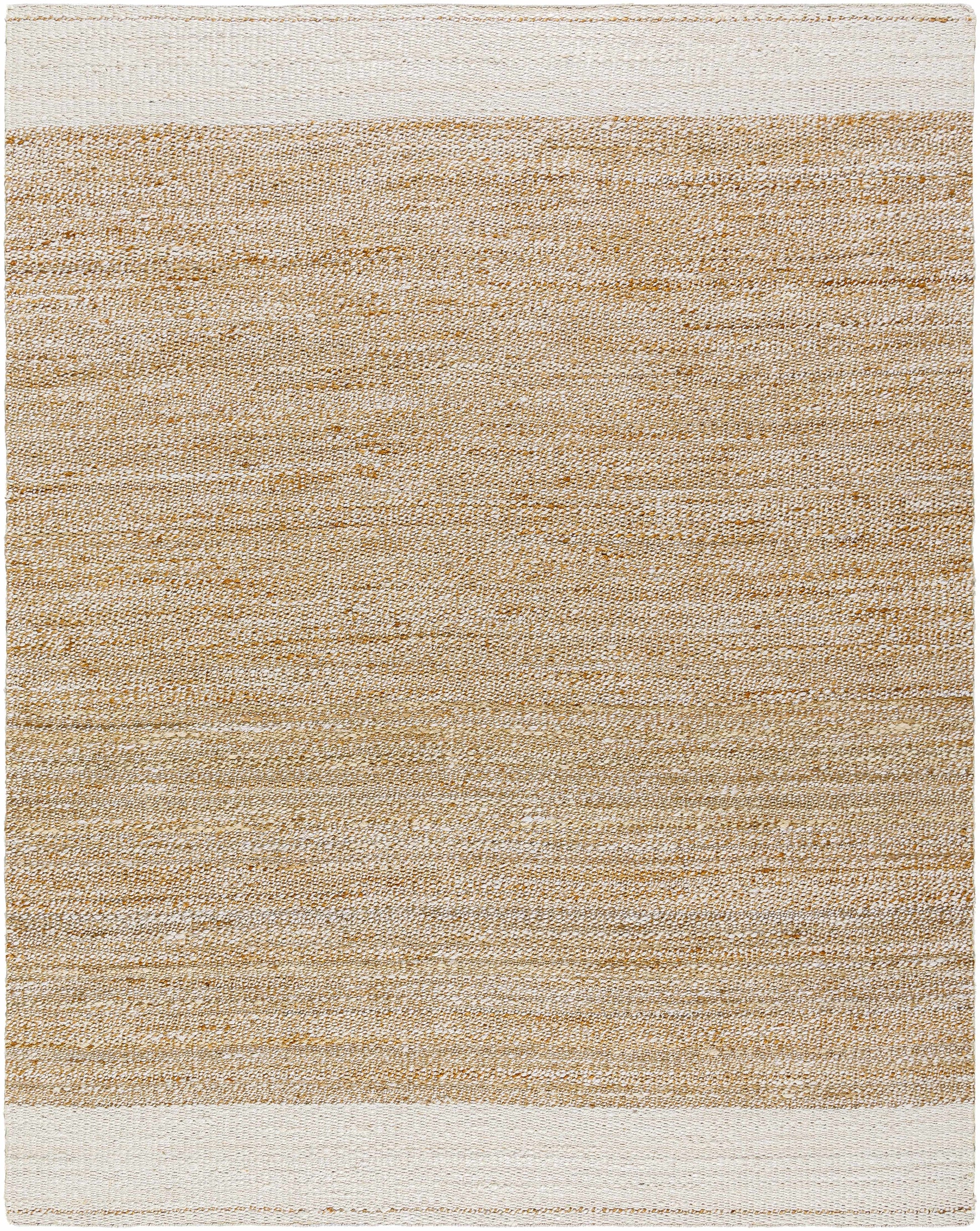 Natural and Ivory Jute Area Rug - 8’ x 10’ Rectangle - Boutique Rugs